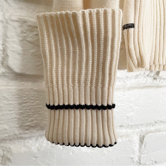 Vintage 1990’s~ Marithe Francois Girbaud~ Cream~ Pull Over Sweater Top~Sz Large - Picture 5 of 7